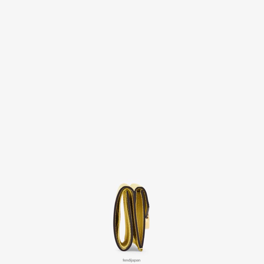 jp Fendi 女性 マイクロ三つ折りレザーウォレット 茶色 20L42T1581 アクセサリー