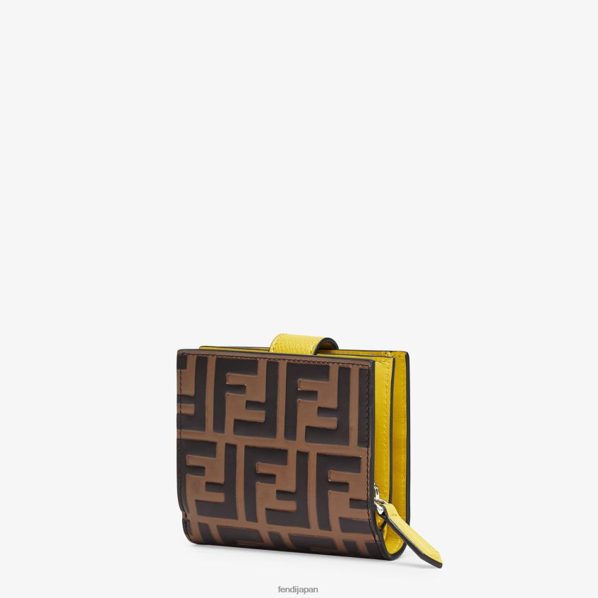 jp Fendi 女性 コンパクトな革財布 茶色 20L42T1582 アクセサリー