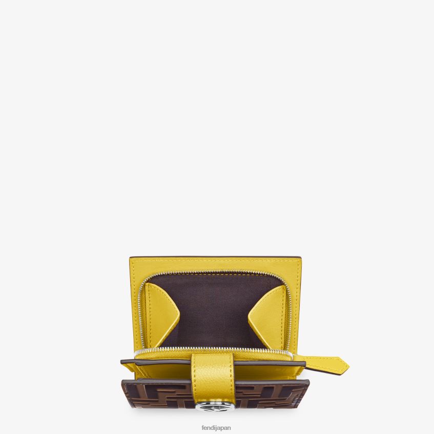 jp Fendi 女性 コンパクトな革財布 茶色 20L42T1582 アクセサリー