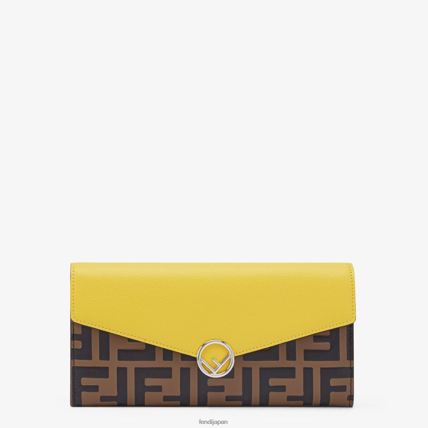 jp Fendi 女性 コンチネンタルレザーウォレット 茶色 20L42T1584 アクセサリー