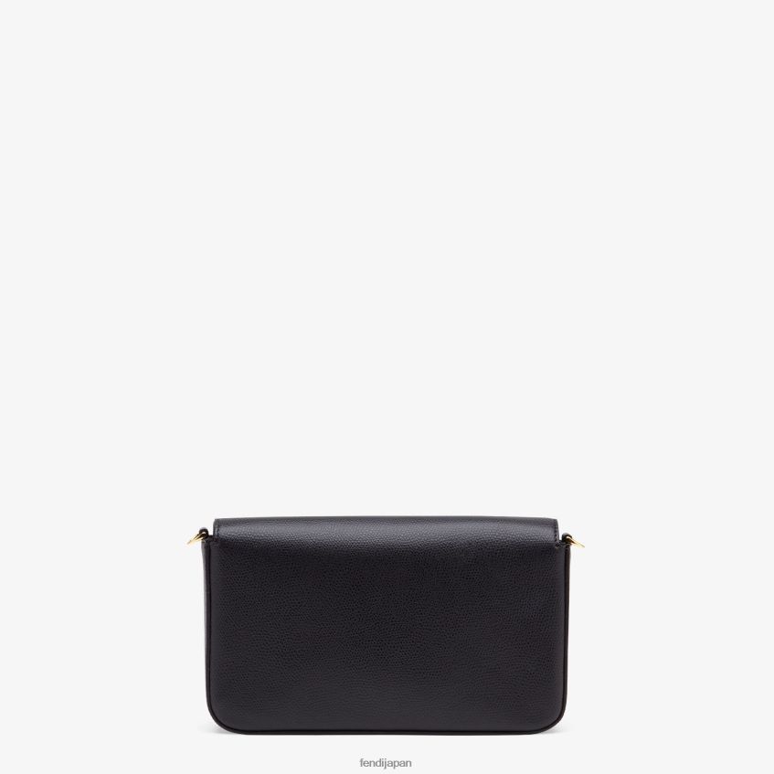 jp Fendi 女性 チェーン付きウォレット ポーチ付き レザー ミニバッグ 黒 20L42T1585 アクセサリー