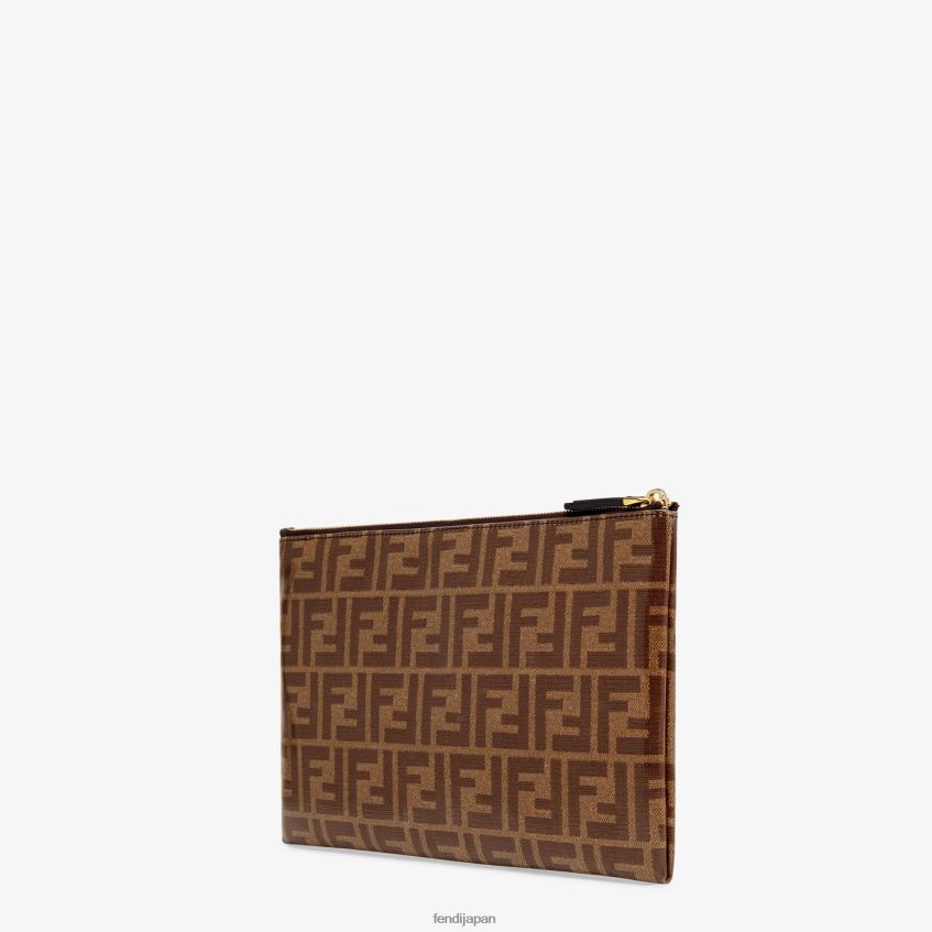 jp Fendi 女性 布製ポーチ 茶色 20L42T1589 アクセサリー