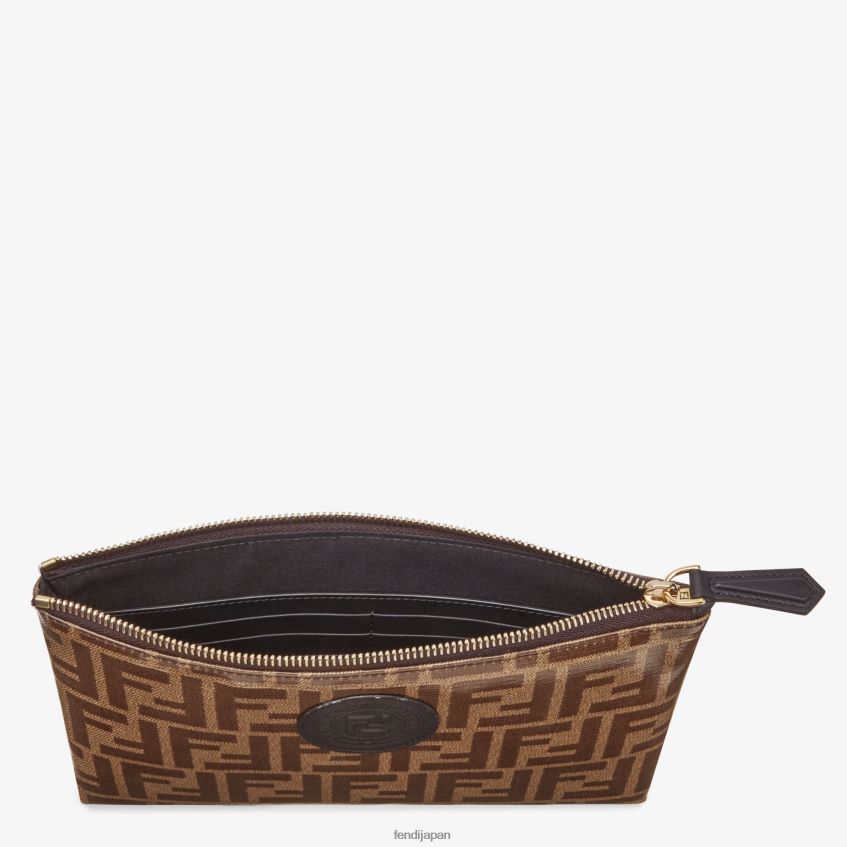 jp Fendi 女性 布製ポーチ 茶色 20L42T1590 アクセサリー