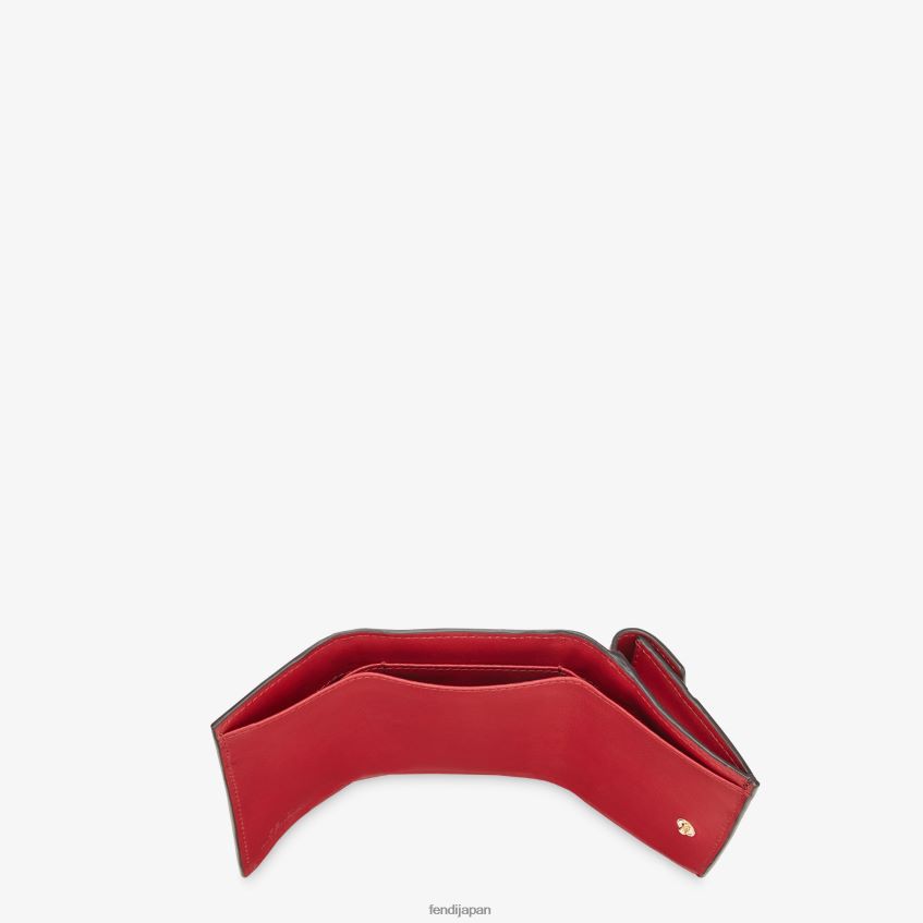 jp Fendi 女性 マイクロ三つ折りレザーウォレット 赤 20L42T1596 アクセサリー