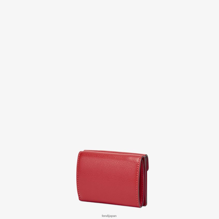 jp Fendi 女性 マイクロ三つ折りレザーウォレット 赤 20L42T1596 アクセサリー
