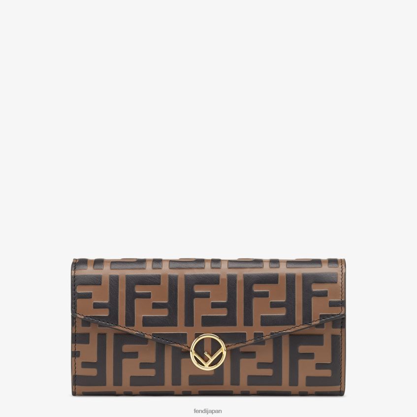 jp Fendi 女性 コンチネンタルレザーウォレット 黒 20L42T1600 アクセサリー