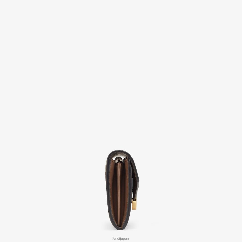 jp Fendi 女性 コンチネンタルレザーウォレット 黒 20L42T1600 アクセサリー