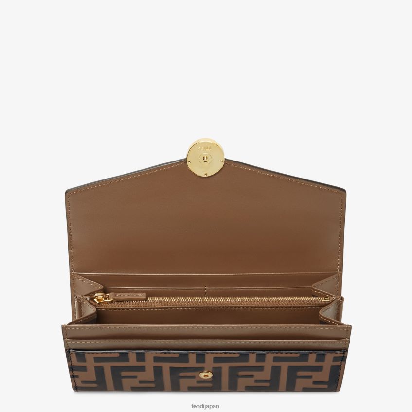 jp Fendi 女性 コンチネンタルレザーウォレット 黒 20L42T1600 アクセサリー