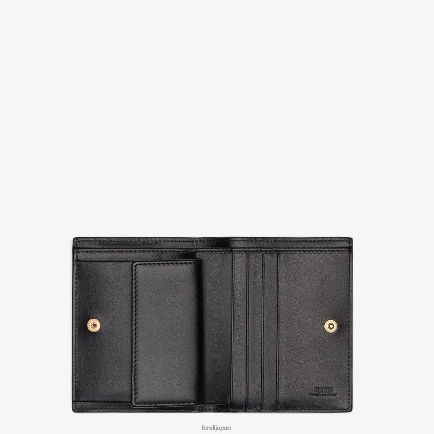 jp Fendi 女性 コンパクトな革財布 黒 20L42T1604 アクセサリー