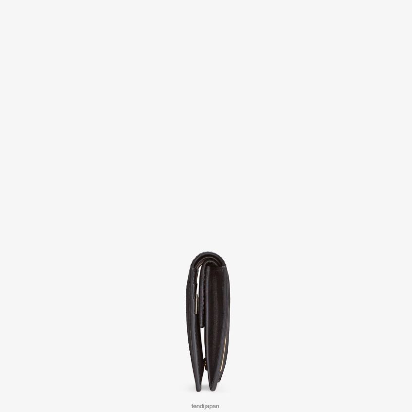 jp Fendi 女性 コンパクトな革財布 黒 20L42T1604 アクセサリー