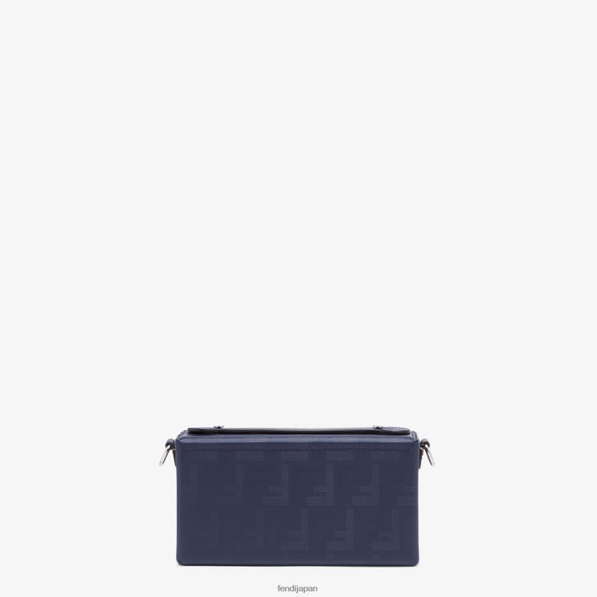 jp Fendi 男性 ソフトトランクバゲットレザーバッグ 青 20L42T1800 アクセサリー