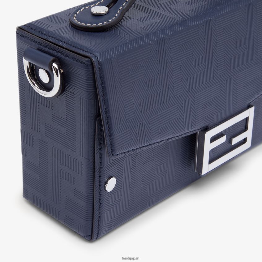 jp Fendi 男性 ソフトトランクバゲットレザーバッグ 青 20L42T1800 アクセサリー