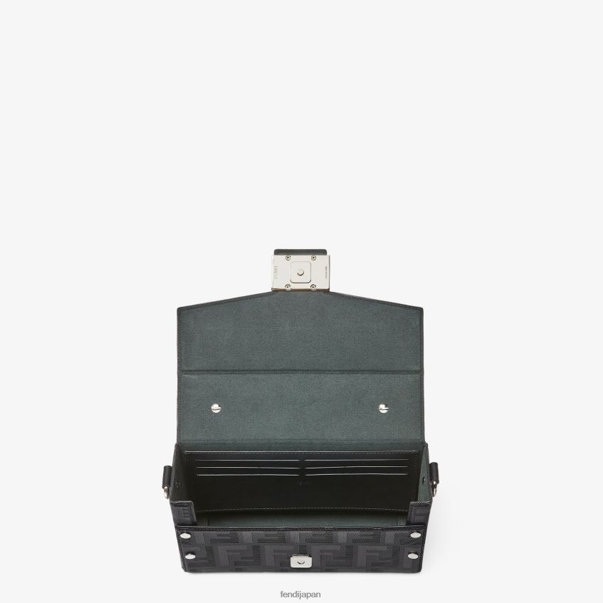 jp Fendi 男性 ソフトトランクバゲットレザーバッグ 黒 20L42T1801 アクセサリー