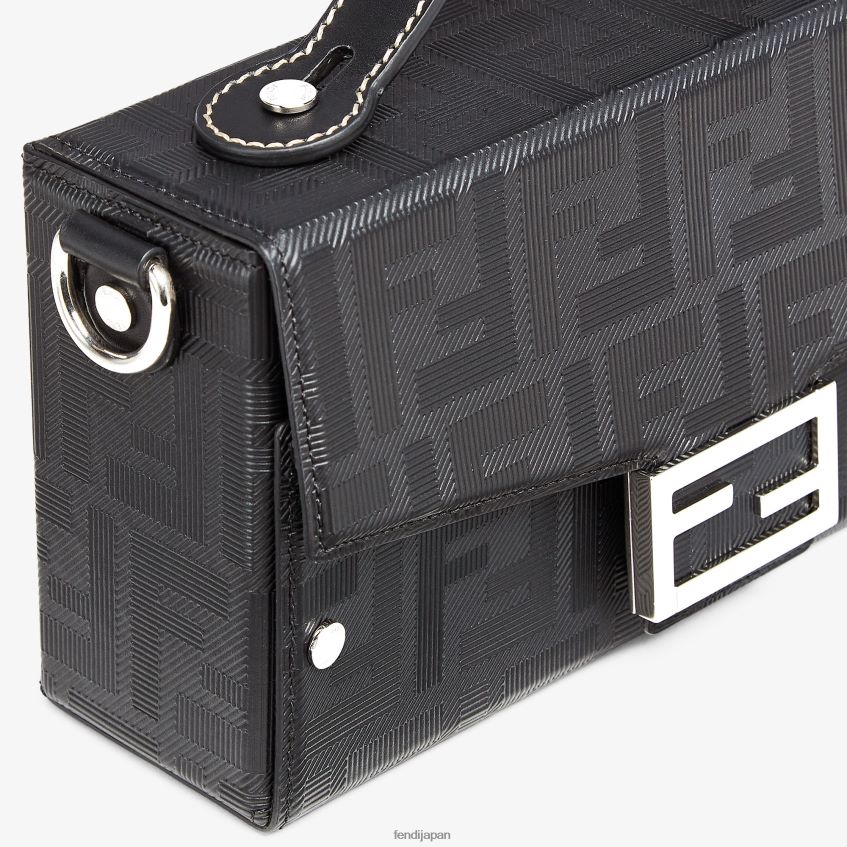 jp Fendi 男性 ソフトトランクバゲットレザーバッグ 黒 20L42T1801 アクセサリー