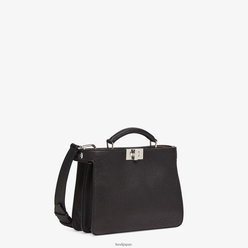 jp Fendi 男性 ピーカブー イセウ ミニ レザーバッグ 黒 20L42T1812 アクセサリー