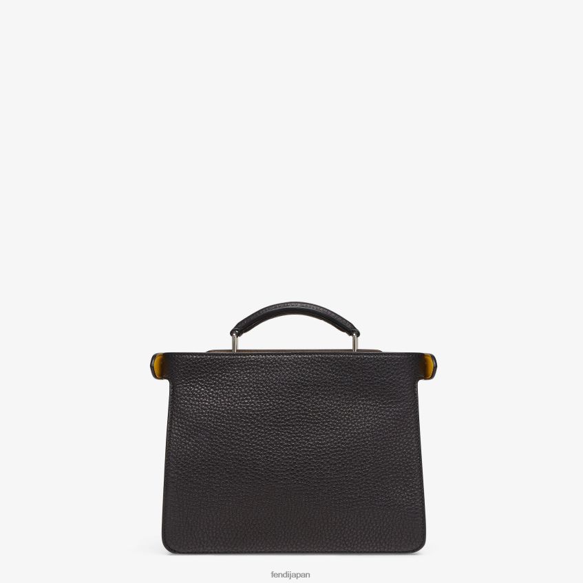 jp Fendi 男性 ピーカブー イセウ ミニ レザーバッグ 黒 20L42T1812 アクセサリー