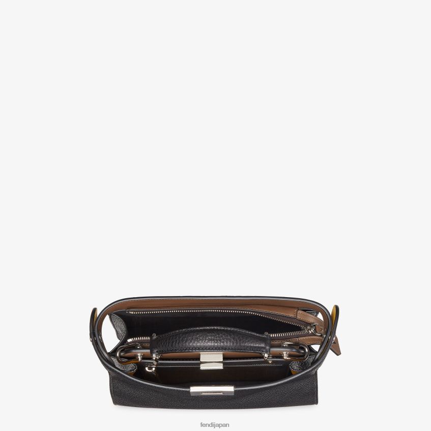 jp Fendi 男性 ピーカブー イセウ ミニ レザーバッグ 黒 20L42T1812 アクセサリー