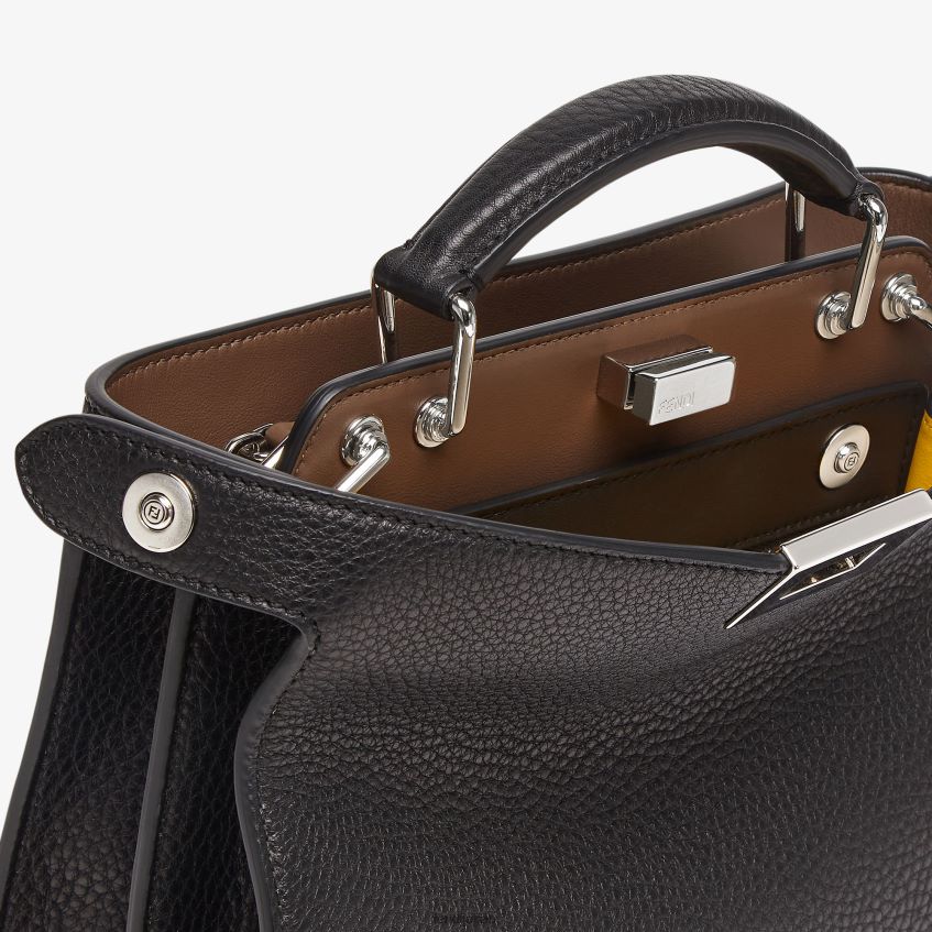 jp Fendi 男性 ピーカブー イセウ ミニ レザーバッグ 黒 20L42T1812 アクセサリー