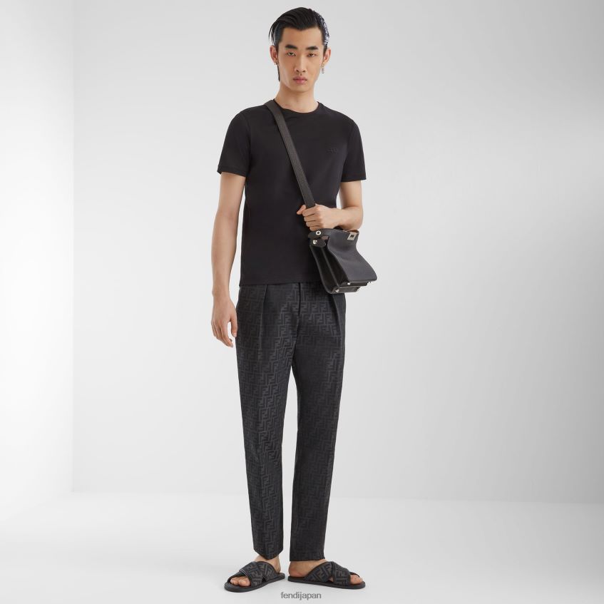 jp Fendi 男性 ピーカブー イセウ ミニ レザーバッグ 黒 20L42T1812 アクセサリー