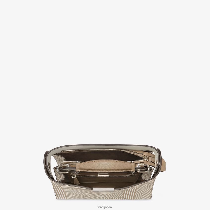 jp Fendi 男性 ツートーンプリントレザーバッグ ベージュ 20L42T1820 アクセサリー