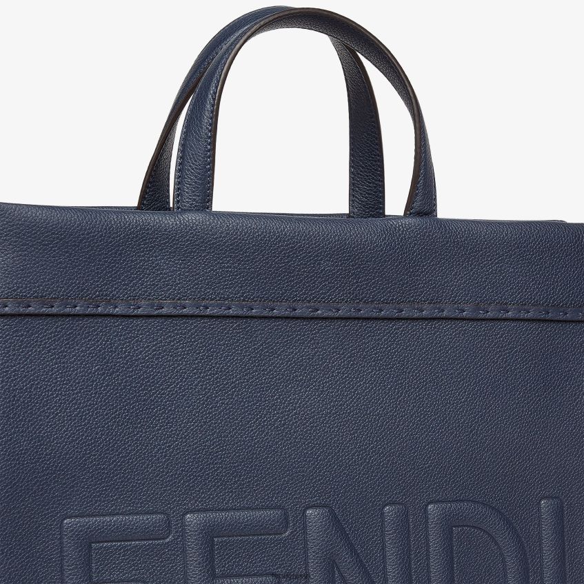 jp Fendi 男性 ミディアムゴートゥショッパーレザーバッグ 青 20L42T1821 アクセサリー