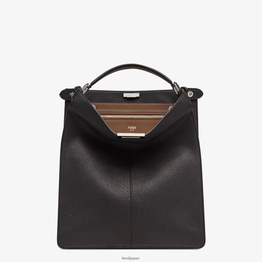 jp Fendi 男性 ピーカブー イセウ トート レザーバッグ 黒 20L42T1822 アクセサリー