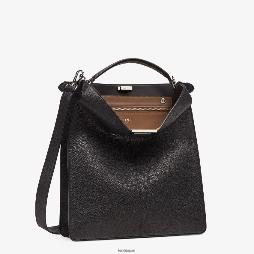 jp Fendi 男性 ピーカブー イセウ トート レザーバッグ 黒 20L42T1822 アクセサリー