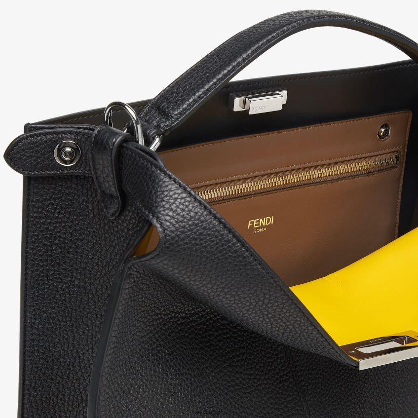 jp Fendi 男性 ピーカブー イセウ トート レザーバッグ 黒 20L42T1822 アクセサリー