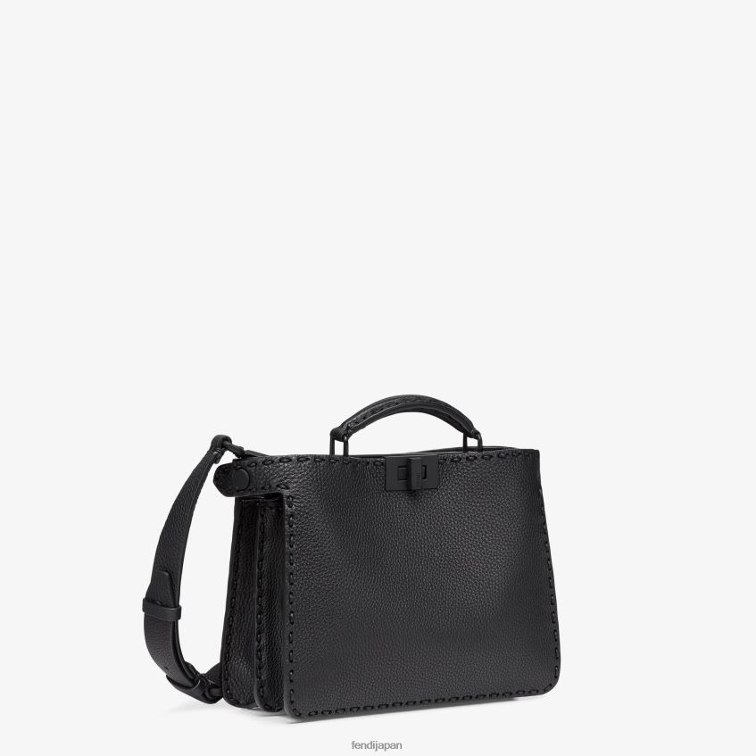 jp Fendi 男性 ピーカブー イセウ ミニ レザーバッグ 黒 20L42T1823 アクセサリー