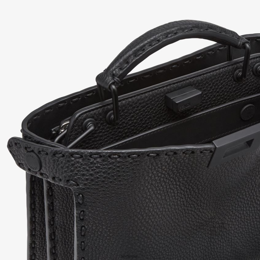 jp Fendi 男性 ピーカブー イセウ ミニ レザーバッグ 黒 20L42T1823 アクセサリー