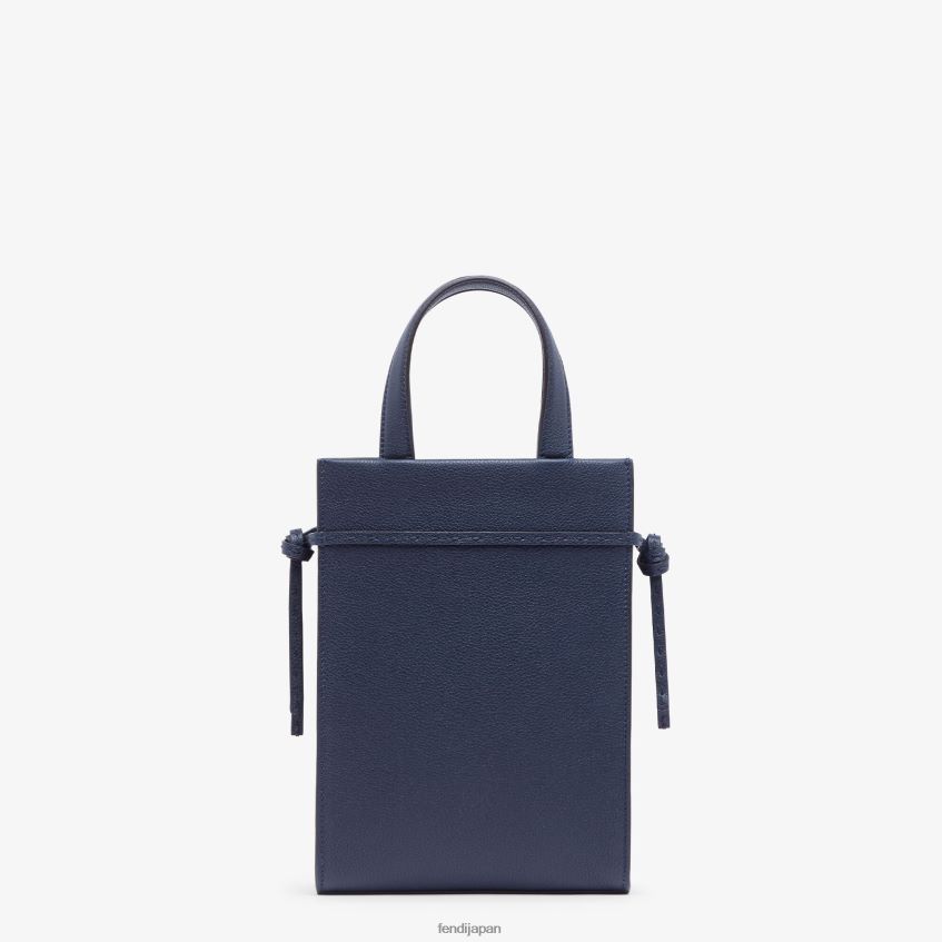 jp Fendi 男性 ミニゴートゥショッパーレザーバッグ 青 20L42T1826 アクセサリー