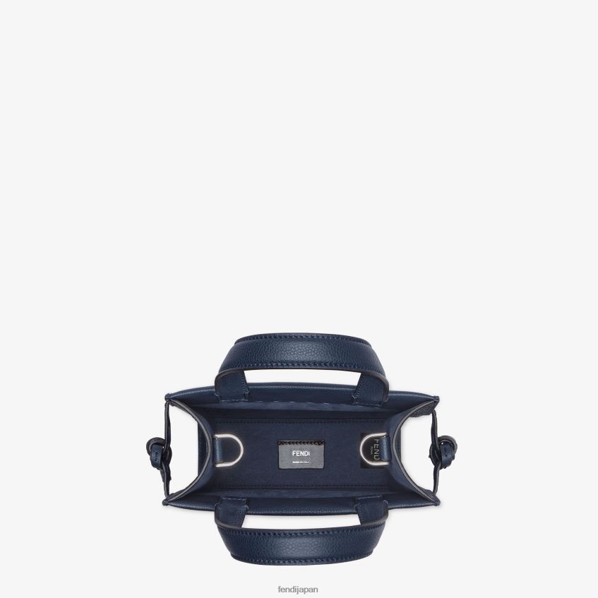 jp Fendi 男性 ミニゴートゥショッパーレザーバッグ 青 20L42T1826 アクセサリー