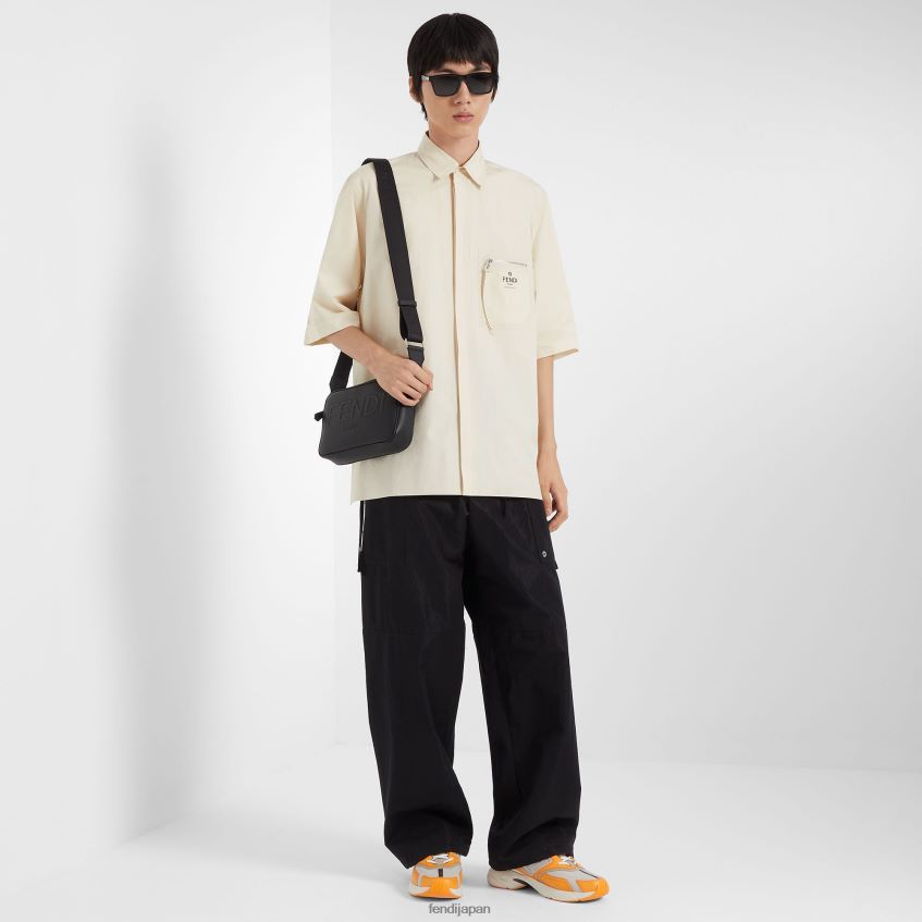 jp Fendi 男性 革製カメラケース 革製バッグ 黒 20L42T1839 アクセサリー