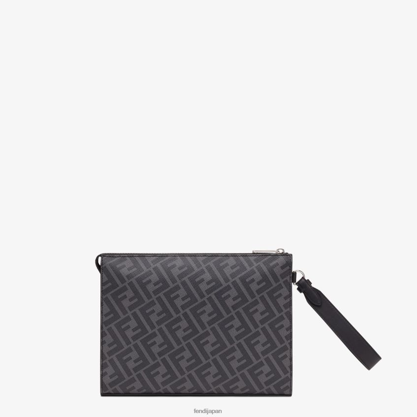 jp Fendi 男性 布製ポーチ グレー 20L42T1842 アクセサリー