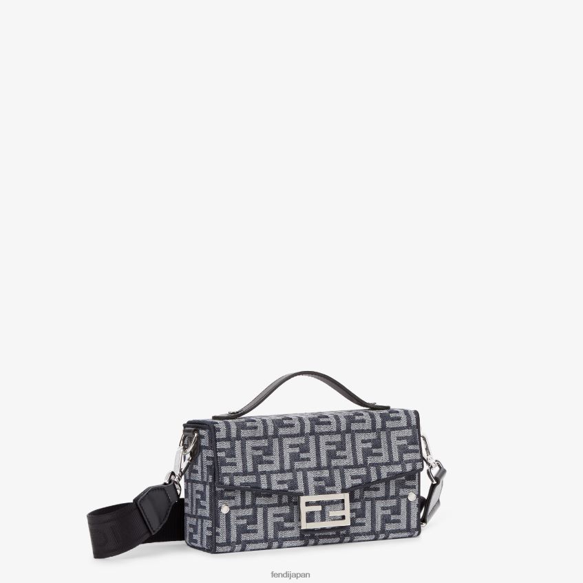 jp Fendi 男性 ソフトトランクバゲットレザーバッグ 青 20L42T1851 アクセサリー