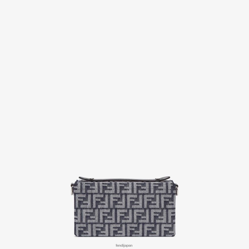 jp Fendi 男性 ソフトトランクバゲットレザーバッグ 青 20L42T1851 アクセサリー