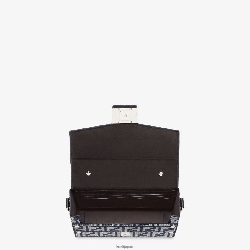 jp Fendi 男性 ソフトトランクバゲットレザーバッグ 青 20L42T1851 アクセサリー