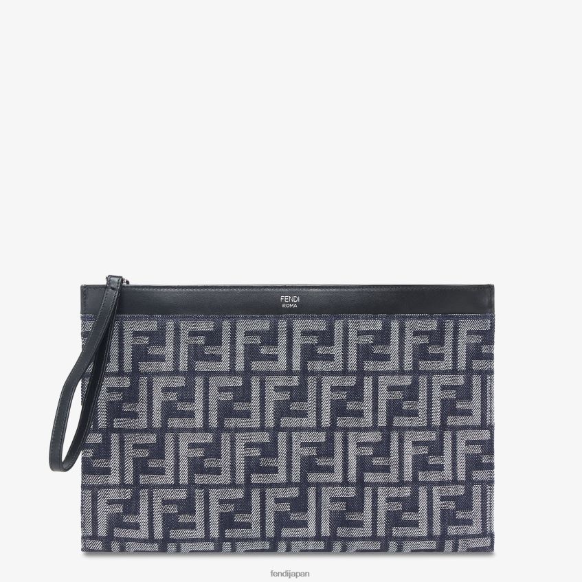 jp Fendi 男性 デニムポーチ 青 20L42T1865 アクセサリー