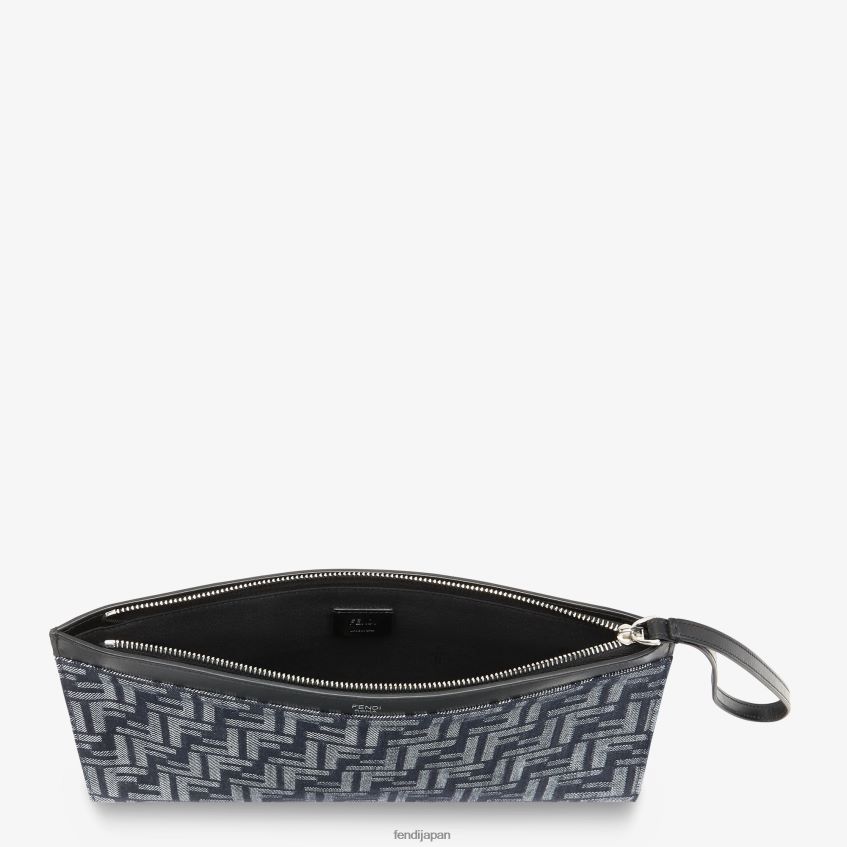 jp Fendi 男性 デニムポーチ 青 20L42T1865 アクセサリー