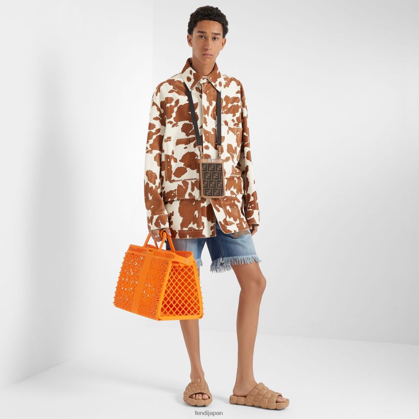 jp Fendi 男性 リサイクルされたビニール袋 オレンジ 20L42T1866 アクセサリー