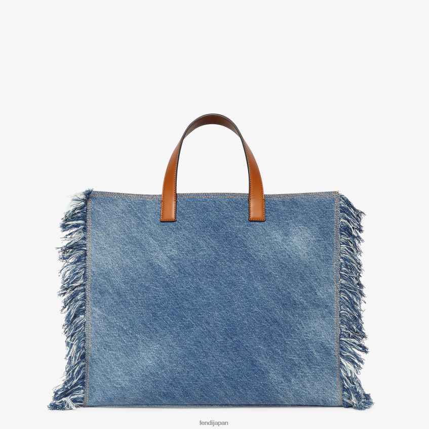 jp Fendi 男性 フリンジ付きデニムバッグ 青 20L42T1868 アクセサリー