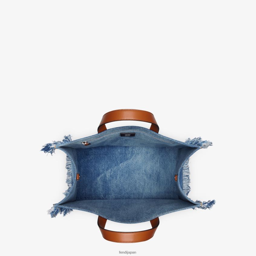 jp Fendi 男性 フリンジ付きデニムバッグ 青 20L42T1868 アクセサリー