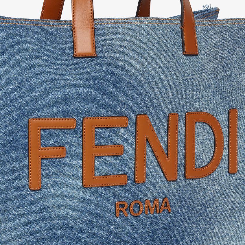 jp Fendi 男性 フリンジ付きデニムバッグ 青 20L42T1868 アクセサリー