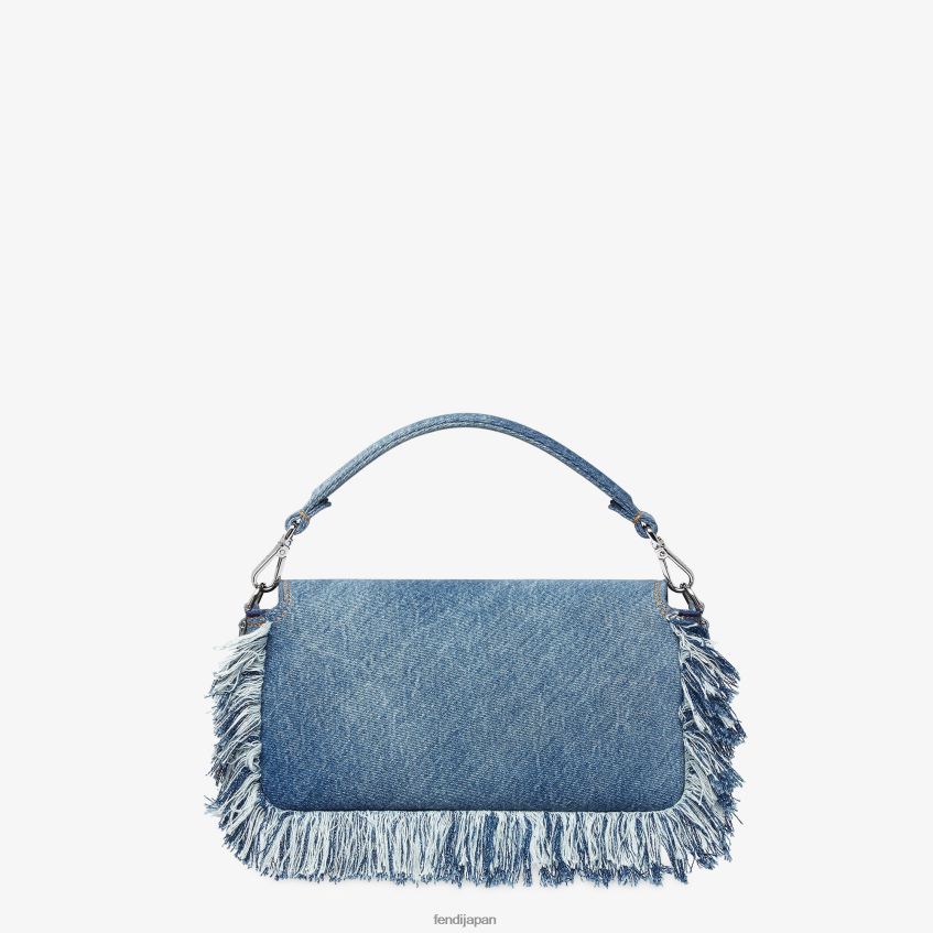 jp Fendi 男性 フリンジ付きデニムバッグ 青 20L42T1869 アクセサリー