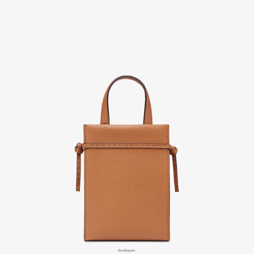 jp Fendi 男性 ミニゴートゥショッパーレザーバッグ 茶色 20L42T1871 アクセサリー