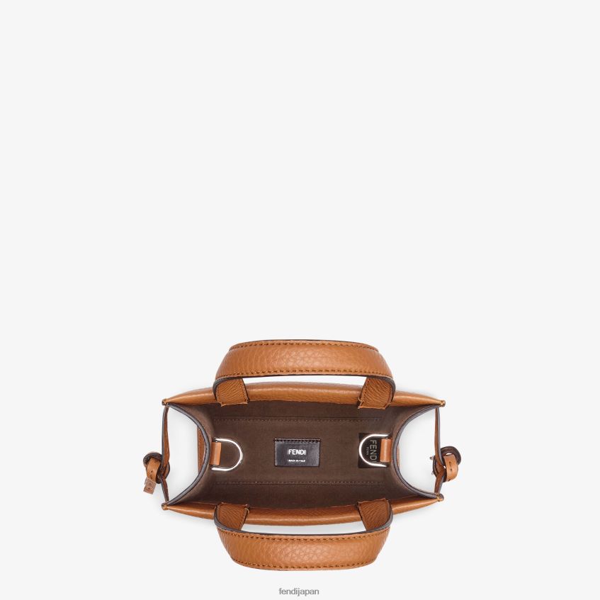jp Fendi 男性 ミニゴートゥショッパーレザーバッグ 茶色 20L42T1871 アクセサリー