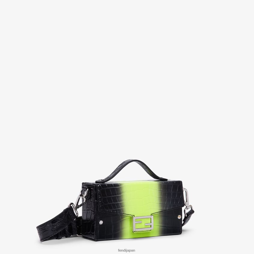jp Fendi 男性 ネオンアリゲーターバッグ 黒 20L42T1872 アクセサリー