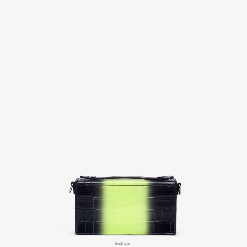 jp Fendi 男性 ネオンアリゲーターバッグ 黒 20L42T1872 アクセサリー