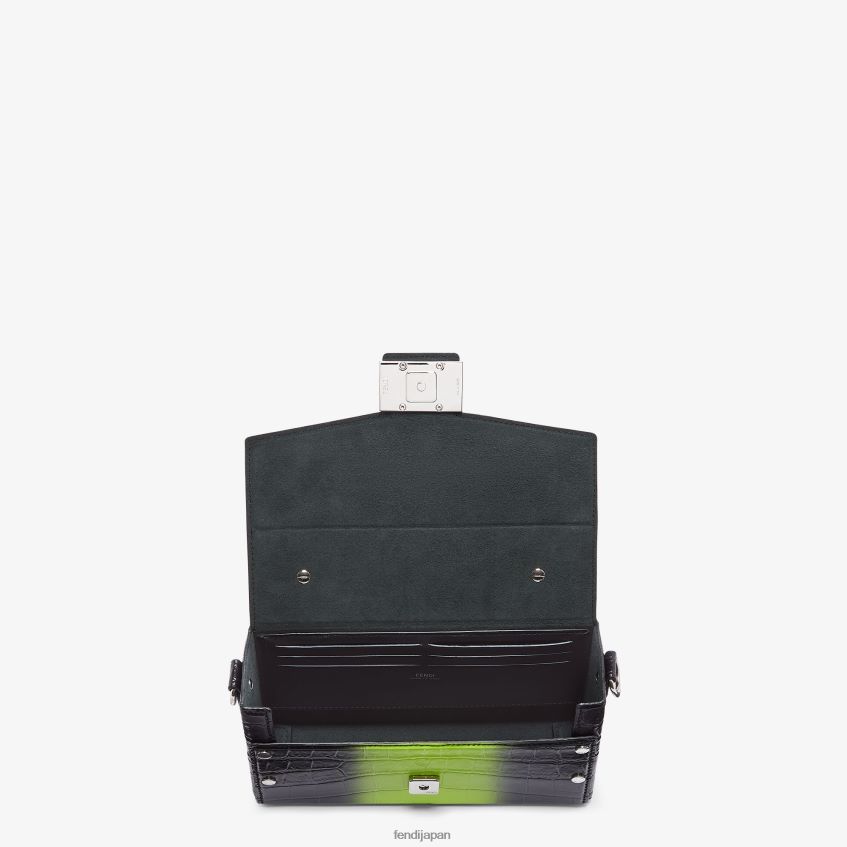 jp Fendi 男性 ネオンアリゲーターバッグ 黒 20L42T1872 アクセサリー
