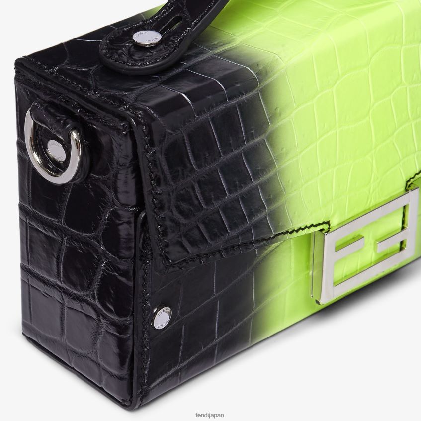 jp Fendi 男性 ネオンアリゲーターバッグ 黒 20L42T1872 アクセサリー